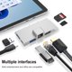 thumbnail image 5 of Adaptador divisor múltiple de concentrador de transmisión de alta velocidad jixopn USB para Surface Pro 8 9 X, 5 of 8