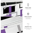 thumbnail image 5 of Purple Shower Curtains for Bathroom Modern Shower Curtain Purple Geometric Bathroom Decoration Polyester Fabric-72''''x72'''', 5 of 6