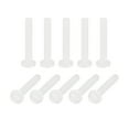 thumbnail image 1 of Unique Bargains Nylon Machine Screws, M2x12mm Slotted Pan Head Fasteners Bolts, White 50Pack, 1 of 4