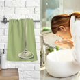thumbnail image 7 of Yayeee 100% Cotton Hand Towels for Bathroom 16" x 28" Soft Absorbent Kitchen Towel, Martini with Olive, 7 of 7