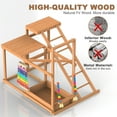 thumbnail image 2 of Chiceken Perches with Swing Set and Ladder, Chicken Roosting Bars for Coop with Chicken Toys, Bells, 2 of 7