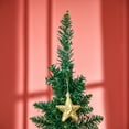 thumbnail image 3 of 6ft Christmas Tree Xmas Pine Tree Decoration Artificial Slim Christmas Tree with Sturdy Plastic Base, Green, 3 of 9