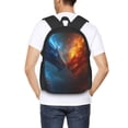 thumbnail image 4 of Balery Red And Blue Fire Dragon E Mochila para hombre y mujer - Tela Oxford 600D resistente - Gran capacidad, resistente al agua, ideal para la escuela, viajes y senderismo, 4 of 6
