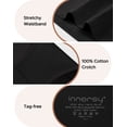 thumbnail image 6 of INNERSY Women Underwear Soft Modal Briefs High Waist Full Coverage Panties 4 Pack(M,Black), 6 of 8
