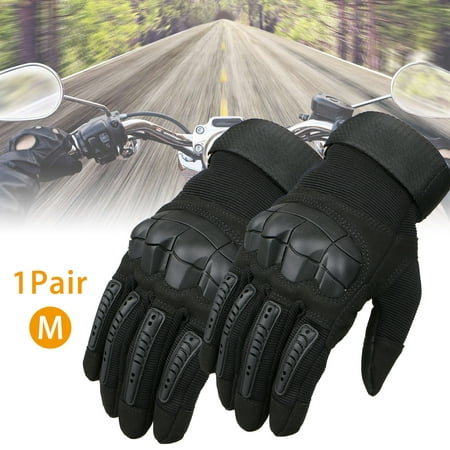 Motorcycle Gloves, EEEKit Touch Screen Rubber Hard Knuckle Full Finger Gloves Motorcycle Motorbike Cycling (Best Hard Knuckle Tactical Gloves)