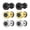 D, variant on 6pcs Norse Viking Runes Stud Earrings Men Women Stainless Steel Punk Screw Back-B