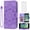 Purple, variant on Compatible with iPhone 7/8/SE 2020/2022 Wallet Phone Case and Tempered Glass Screen Protector Flip Credit Card Holder Stand Cell Cover for iPhone7 iPhone8 7s i 2/2nd/3/3rd Generation SE2 SE3 Gray