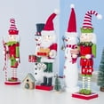 thumbnail image 2 of Raindrops Wooden Christmas Santa Nutcracker Decoration for Party/Home, 2 of 6