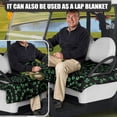 thumbnail image 5 of Whosucclay Owl Clover 4 Front Pockets Golf Cart Seat Cover Comfortable for Yamaha EZGO Club Car Icon, Foldable Design Golf Cart Protector, 5 of 7