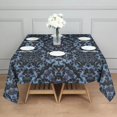thumbnail image 3 of Blue Abstract Pattern Square Tablecloth,Waterproof Square Table Cover,Wipeable Spillproof Washable Table Cover for Home Kitchen Party Decor 52"x52"(132x132cm), 3 of 6