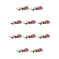thumbnail image 3 of Jumpingount Broche de flor de cristal para novia, broche de pecho estético para boda, joyería de aniversario, regalo para esposa, accesorios para Rojo 10piezas, 3 of 6