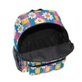 thumbnail image 6 of FORMRS Kids School Backpack with Front Zippered Pocket 12" Student Travel Daypack, Blue Checkered Daisy, 6 of 6