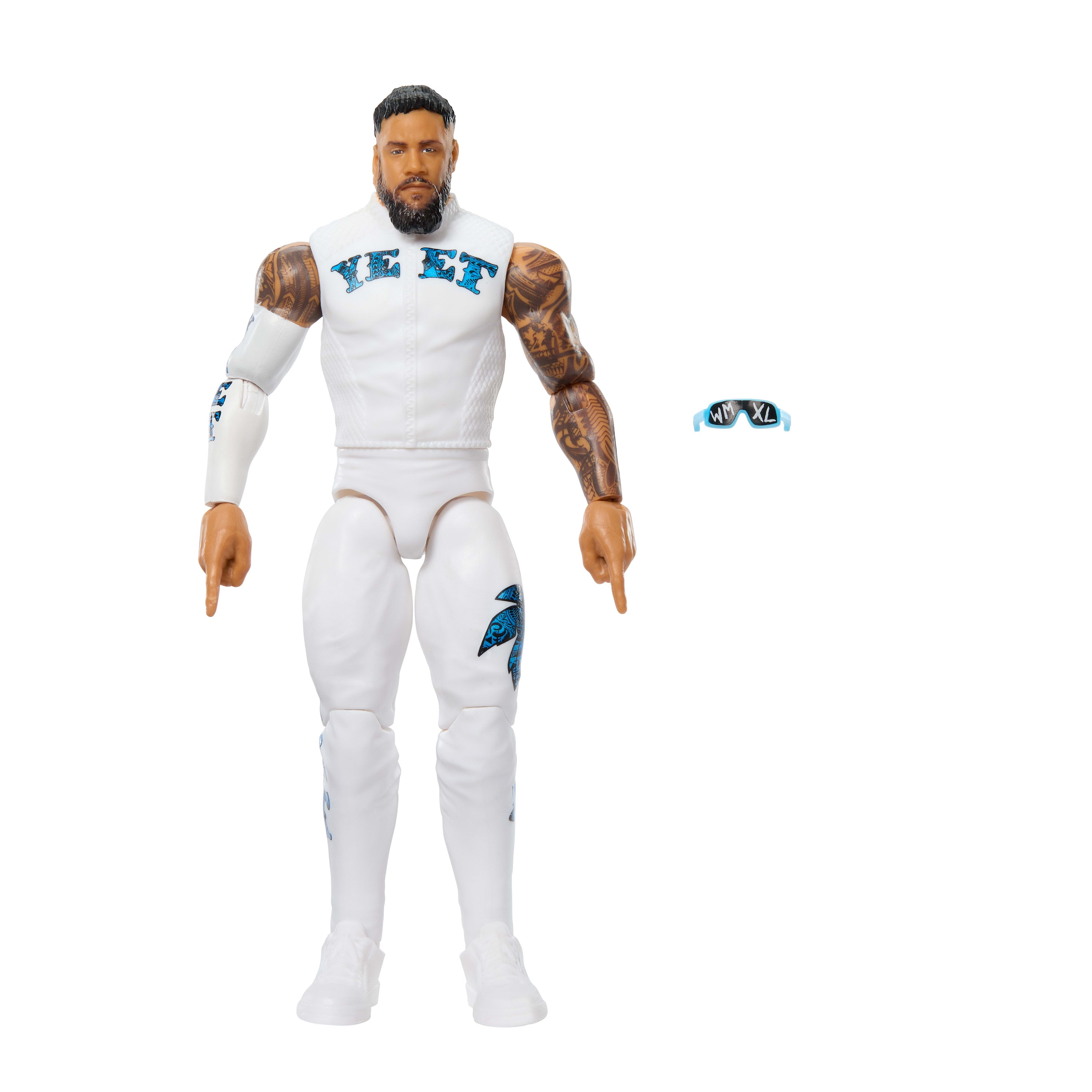 WWE Jey Uso Action Figure, Main Event Series #161, 6-inch Collectible with Articulation