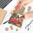 thumbnail image 5 of PU Leather Coin Purse Wallet Compact Water-Resistant Card Cases Money Organizers Christmas Decorations and Dogs, 5 of 7
