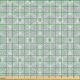 thumbnail image 2 of Ambesonne Geometric Fabric by the Yard Upholstery, Oriental 3D Cube Drawing, 5 Yards, Pale Eggshell Pale Grey, 2 of 5