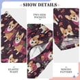 thumbnail image 4 of Wobogo Christmas Element Corgi Long Pajama Pants Bottoms Soft Sleepwear with Pockets, 4 of 9