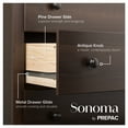 thumbnail image 6 of Prepac Sonoma 6-Drawer Double Dresser for Bedroom, Wide Chest Storage, Traditional Furniture, 17.5" D x 59" W x 29" H, Espresso, 6 of 11