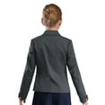 thumbnail image 2 of vastwit Kids Girls Blazer Suits Jacket Long Sleeve Lapel Collar School Uniform Coat with Pocket Gray 16, 2 of 6