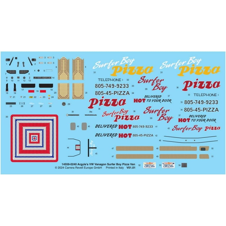 Maquette Stranger Things Argyle's VWT3 Surfer Boy Pizza V 1/25 REVELL