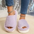 thumbnail image 6 of Wensltd Women's Winter Slippers with Memory Foam Indoor Outdoor Soft Warm Fuzzy Bedroom Slippers, 6 of 9