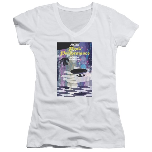 Star Trek Tng Season 2 Episode 21 Junior Women's V-Neck T-Shirt White
