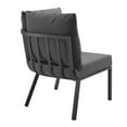 thumbnail image 5 of Modway Riverside 4 Piece Outdoor Patio Aluminum Set in Gray Charcoal, 5 of 10