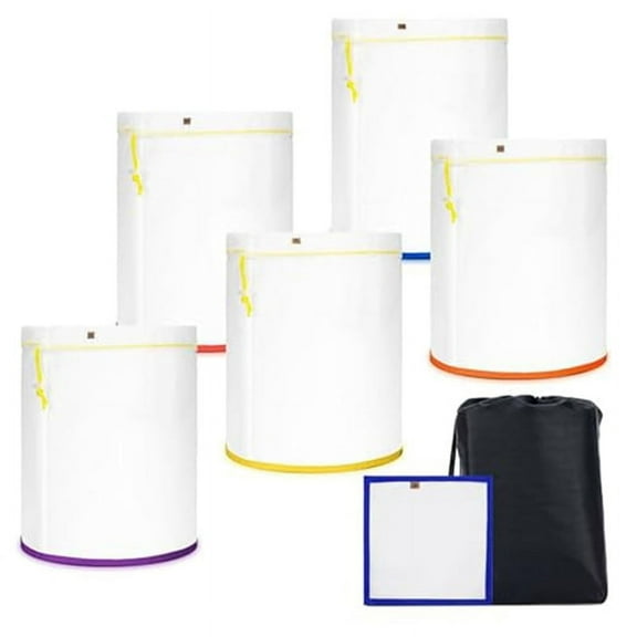 HOT 5-Pack 5-Gallon All-Mesh Filter Bags 5 Gallon Bag, Fine Nylon Mesh, for Bucket, Bag with Opening