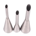 thumbnail image 4 of Bluelans kitchen,3Pcs Cake Piping Decorating Mouth Cream Puffs Nozzles Fancy Pastry Baking Tools, 4 of 5