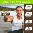 thumbnail image 3 of MusclePharm Combat Sport Bar, Chocolate Cake Flavor High Protein Bars, Combat Cravings, Fuel Performance & Meet Energy Demands, 20g Protein from Whey Protein, 5g Fiber, Gluten Free, 12 Bars, 3 of 9