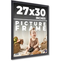 27x30 Frame Black Passaggi Solid Wood Picture Frame Width 1.5 Inches | Interior Depth 0.5 Inches |