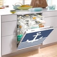 thumbnail image 2 of White Anchor Navy Blue Dishwasher Magnet Cover Reuseable Refrigerator Magnet Cover Decal Fridge Microwave Stickers Hoilday Party Decor 23 x 26 Inch, 2 of 5