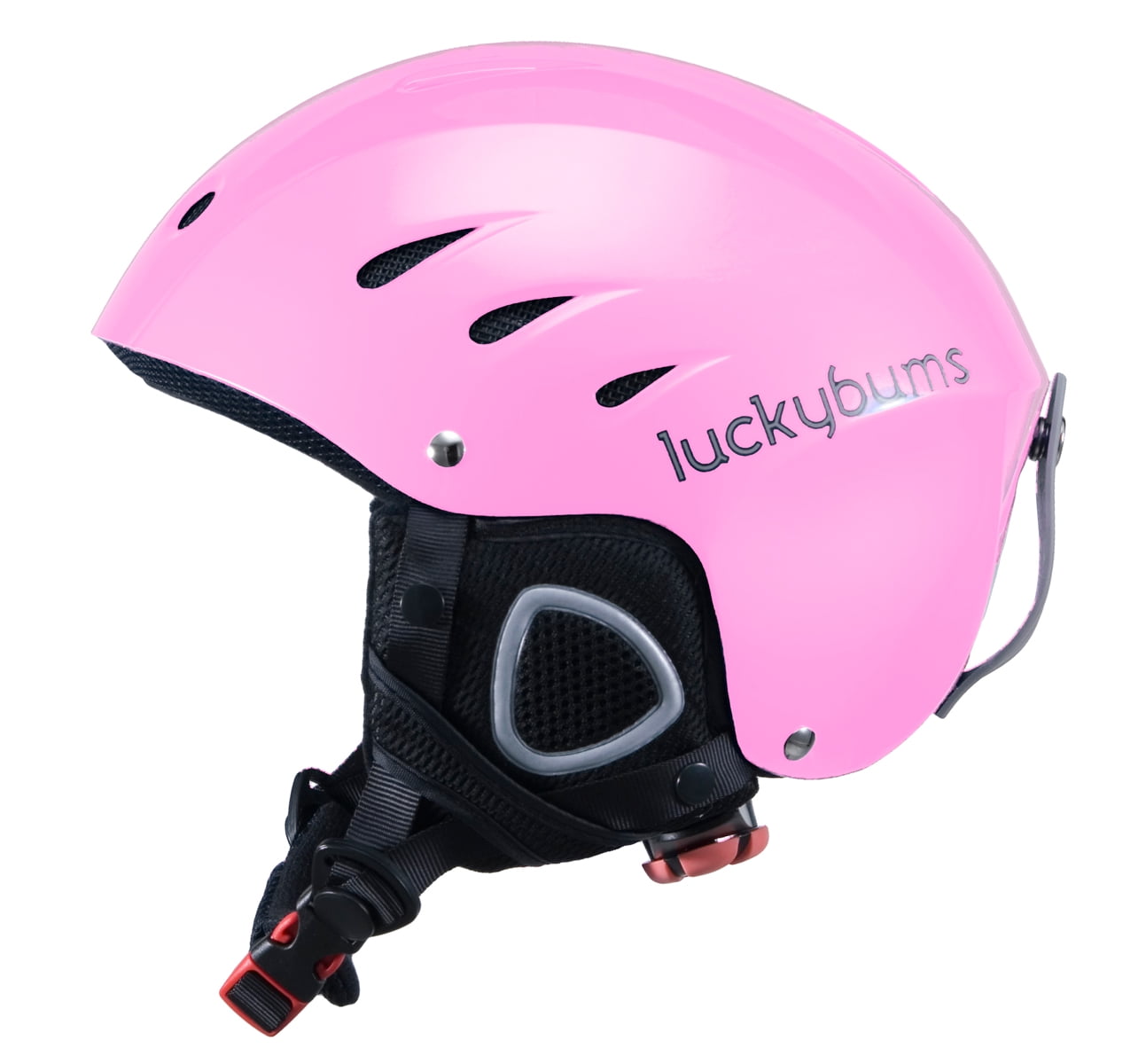 Lucky Bums Snow Sport Metallic Pink Helmet by Lucky Bums