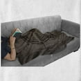 thumbnail image 6 of Compass Soft Flannel Fleece Throw Blanket, Drawing of a Sailing Compass on a Wooden Surface in Computer Generated Art, Cozy Plush for Indoor and Outdoor Use, 50" x 60", Umber Dark Brown, by Ambesonne, 6 of 6