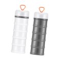 thumbnail image 4 of 2 contenedores de proteínas, contenedores para almacenar alimentos, dispensadores portátiles de proteínas, 5 unidades apilables para gimnasio, deporte, 4 of 7
