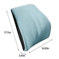 thumbnail image 3 of Qocolhg Office Chair Lumbar Pillow, Memory Foam Back Support Pillows for Car、Gaming Chair、 Home Chair, Fatigue Relief Correct Posture, Double Adjustable Straps, Travel Pillow, 3 of 8