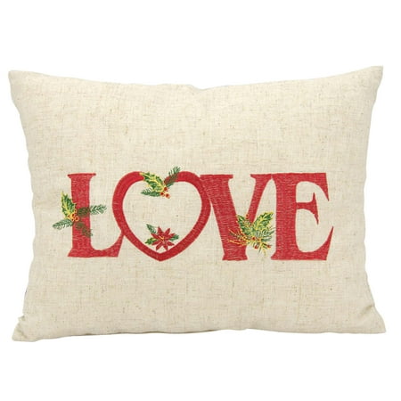 - Nourison Home For The Holiday Holiday Love DecorativeThrow Pillow, 12