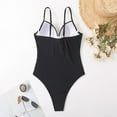 thumbnail image 2 of Aayomet Bathing Suit Colour V Neck Adjustable Bikini Swimming Costume (A, S), 2 of 4