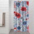 thumbnail image 2 of Pioneer Flower Floral Print Pattern Shower Curtain 36"x72" ,Bathroom Decorative Shower Curtains Set with 12 Hooks,Modern Waterproof Washable Shower Curtain, 2 of 6