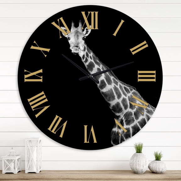 Designart 1 in Quartz Farmhouse Wall Clock