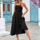 thumbnail image 2 of Vestido largo sin mangas con cuello en V y estampado informal de verano para mujer con estilo OAVQHLG3B Store  lin121212, 2 of 5