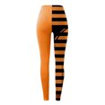 thumbnail image 2 of Gibobby Leggings de Invierno para Mujer Leggings de entrenamiento para mujer, pantalones de bloque de color con ojos de Halloween, cálidos, y elásticos(Naranja,M), 2 of 5