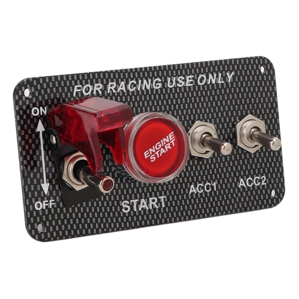Panel De Interruptor De Encendido, Panel De Palanca LED De 12 V, Inicio Rápido Multifuncional Para Coche De Carreras
