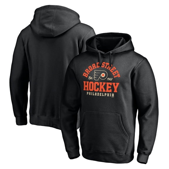 Men's Black Philadelphia Flyers Hometown Collection Broad Street Pullover Hoodie