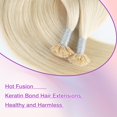 thumbnail image 3 of Extensiones de cabello ABH AMAZINGBEAUTY HAIR U Tip Platinum Blonde, 3 of 8