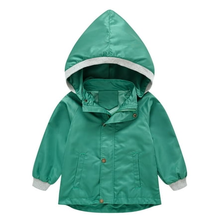 

GEZHEN Winter and Fall Toddler Baby Boys Girls Cartoon Windproof Coat Hooded Warm Outwear Jacket Girls Basic Jacket Casual Style Rain Jacket Fashion