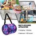 thumbnail image 5 of ZIATUBLE Galaxy Butterfly Camping Paper Storage Bag Floral Paper Towel Dispenser Easy to Clean Paper Towel Holder with Smooth Zipper Paper Towel Storage Organizer Home Decor, 5 of 7