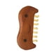thumbnail image 2 of Peine de masaje de madera con pasadores de latón para adultos, cabeza, cuero cabelludo, masaje Gua Sha para piernas y brazos., 2 of 9