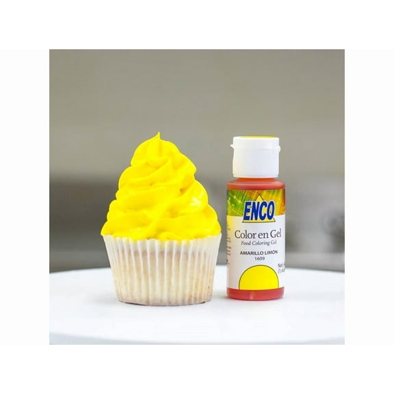 Enco Lemon Yellow Gel Food Color 1.4 oz