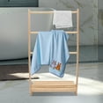 thumbnail image 6 of Bamboo Towel Rack, 3-Tier Floor Standing Towel Rack Stand, Natural Wood Design, Freestanding Towel Holder for Bathroom, Bedroom, 6 of 11