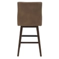 thumbnail image 5 of Kuka Home 30"H Swivel Modern Faux Leather Barstool in Brown, 5 of 10